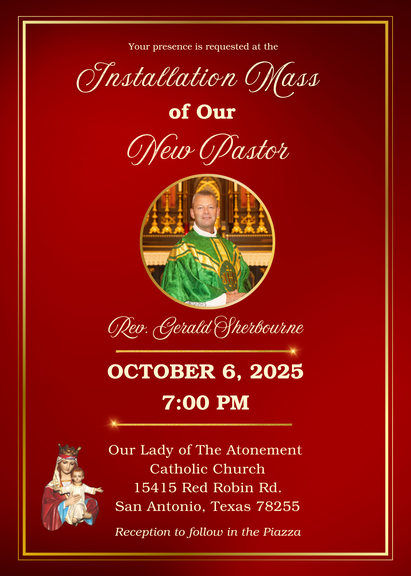 Installation Mass of our New Pastor